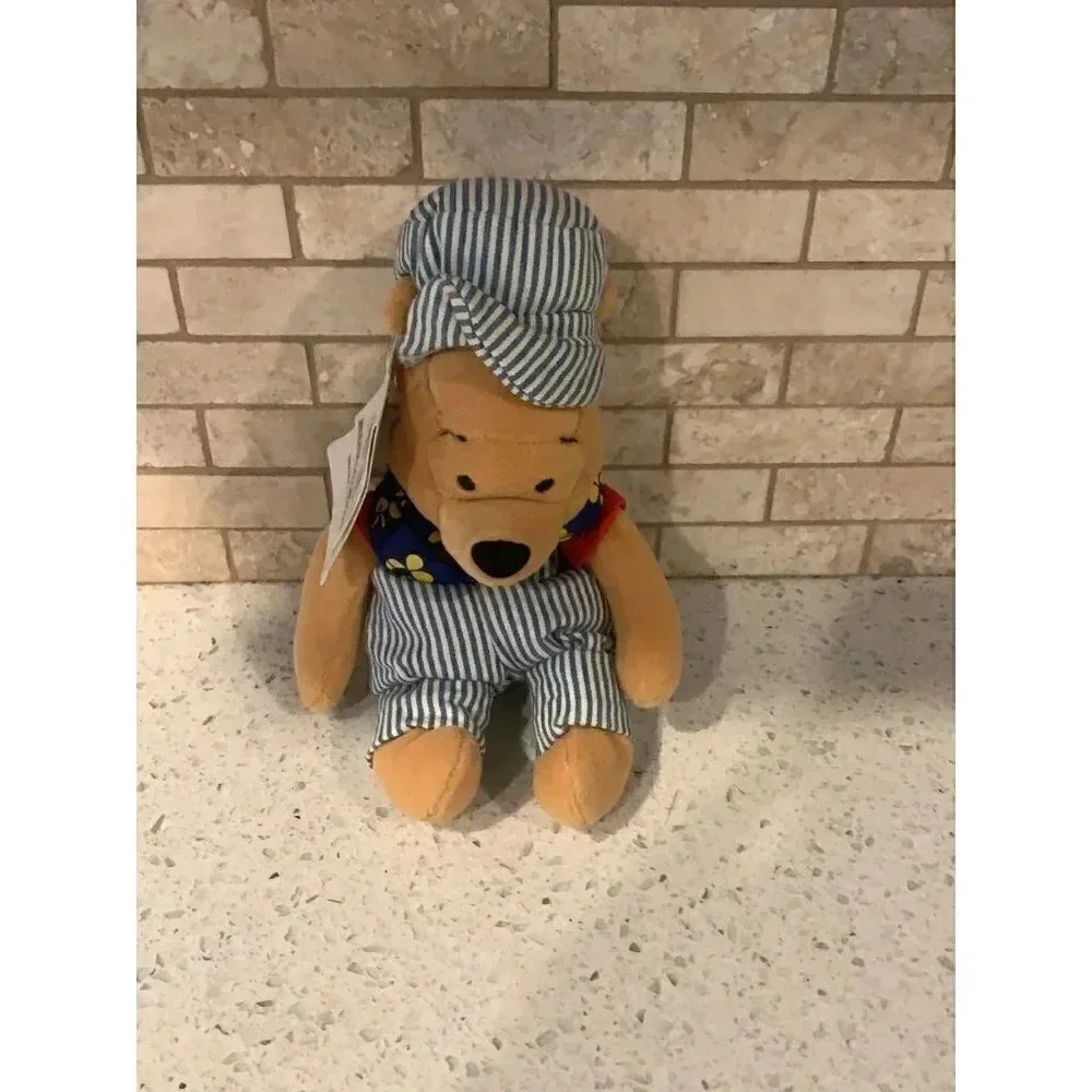 Mouseketoys Winnie the pooh choo choo pooh‎ bean bag plush b25
